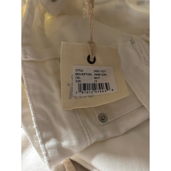 SER.O.YA OMAR DROP BOYFRIEND JEAN WHITE - Picture 6 of 8